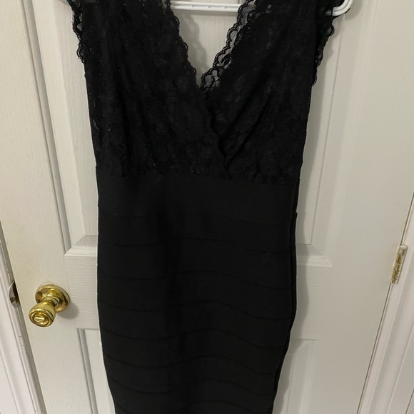 Women black bodycon dress - Picture 3 of 3